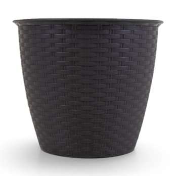 Wholesale Round Rattan Plant Pot 20cm | Wholesale Direct