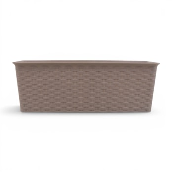 Wholesale Rectangle Rattan Planter 30cm | Wholesale Direct