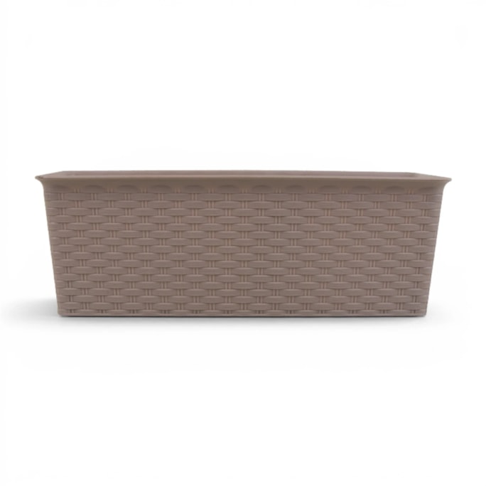 Wholesale Rectangle Rattan Planter 30cm | Wholesale Direct