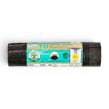Wholesale Refuse Sacks 50L Drawstring 10pk | Wholesale Direct