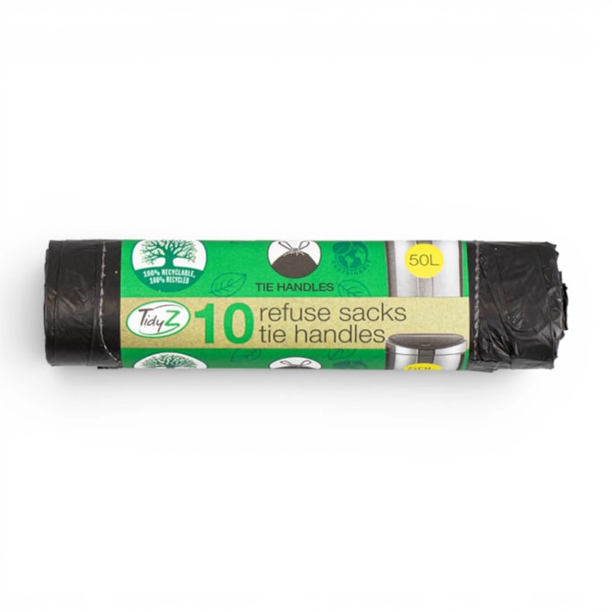 Wholesale Refuse Sacks Tie Handles 50L 10pk | Wholesale Direct