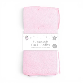 Wholesale Supersoft Microfibre Baby Face Towel - 3 Pack | Wholesale Direct