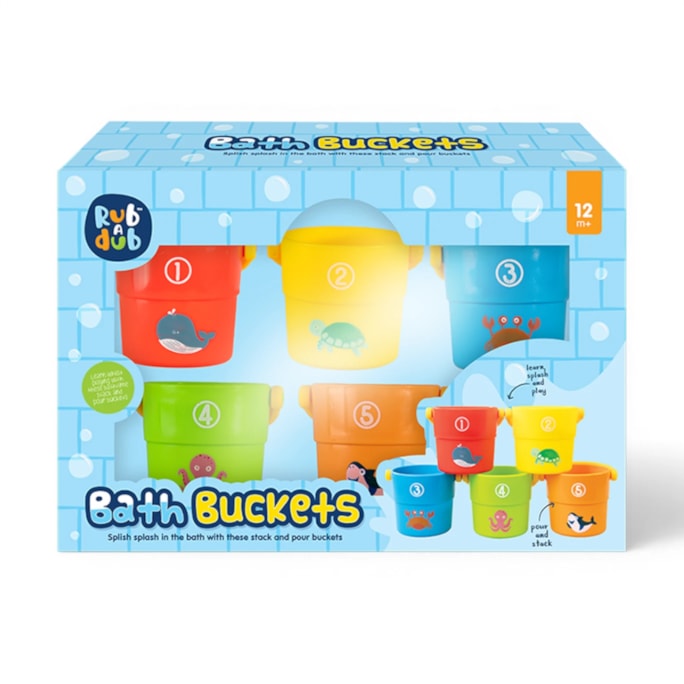 Wholesale Bath Buckets 5 Pack | Wholesale Direct Wholesale Bath Buckets 5 Pack | Wholesale Direct