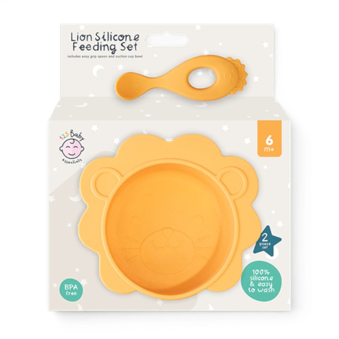 Wholesale Lion Silicone Feeding Set | Wholesale Direct