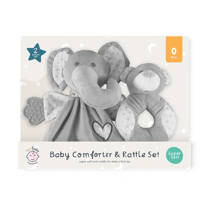 Wholesale Baby Comforter & Plush Rattle Set | Wholesale Direct Wholesale Baby Comforter & Plush Rattle Set | Wholesale Direct