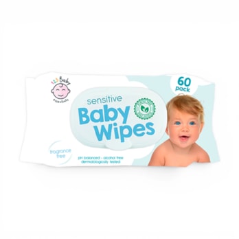 Wholesale Sensitive Baby Wipes 60 Pack Plastic Free In CDU | Wholesale Direct