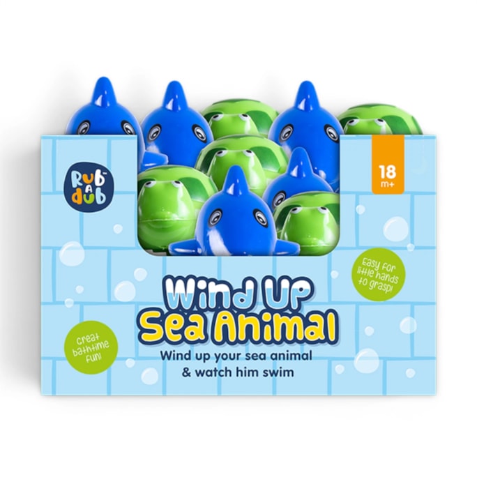 Wholesale Sea Animal Wind Up Bath Toy in CDU | Wholesale Direct