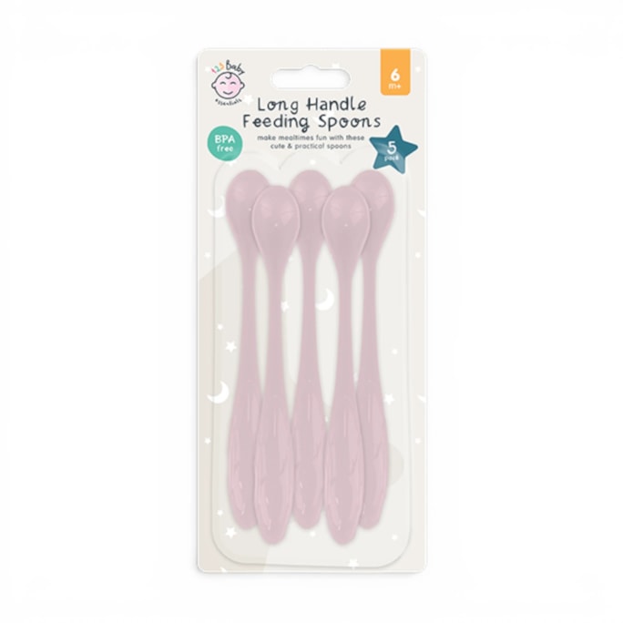 Wholesale Long Handle Feeding Spoon - 5 Pack | Wholesale Direct
