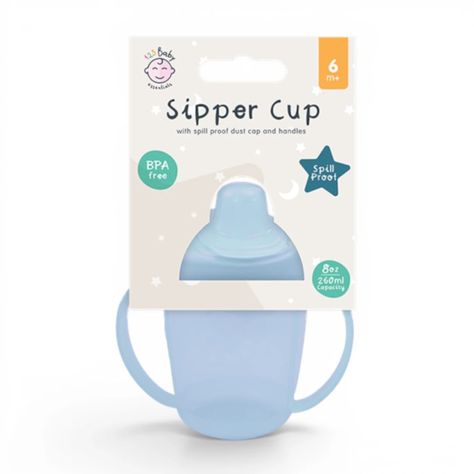 Wholesale Sipper Cup with Handle and Dust Cover 260ml/8oz | Wholesale Direct