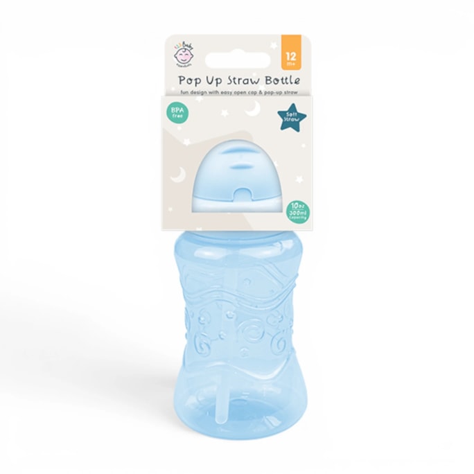 Wholesale Bottle with Pop Up Straw 300ML / 10OZ | Wholesale Direct