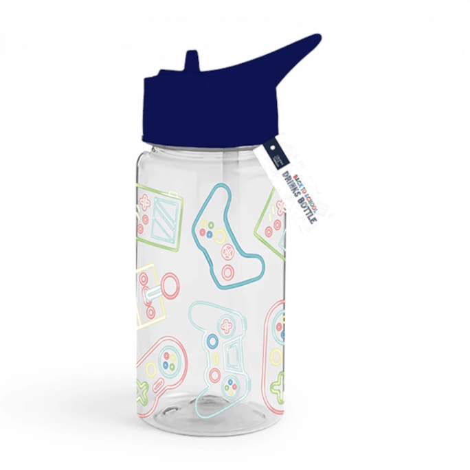 Wholesale Boys Printed Bottle With Straw 400ml | Wholesale Direct