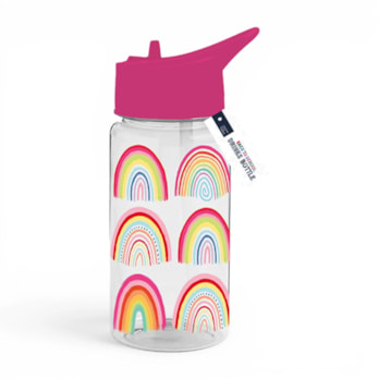 Wholesale Girls Printed Bottle With Straw 400ml | Wholesale Direct