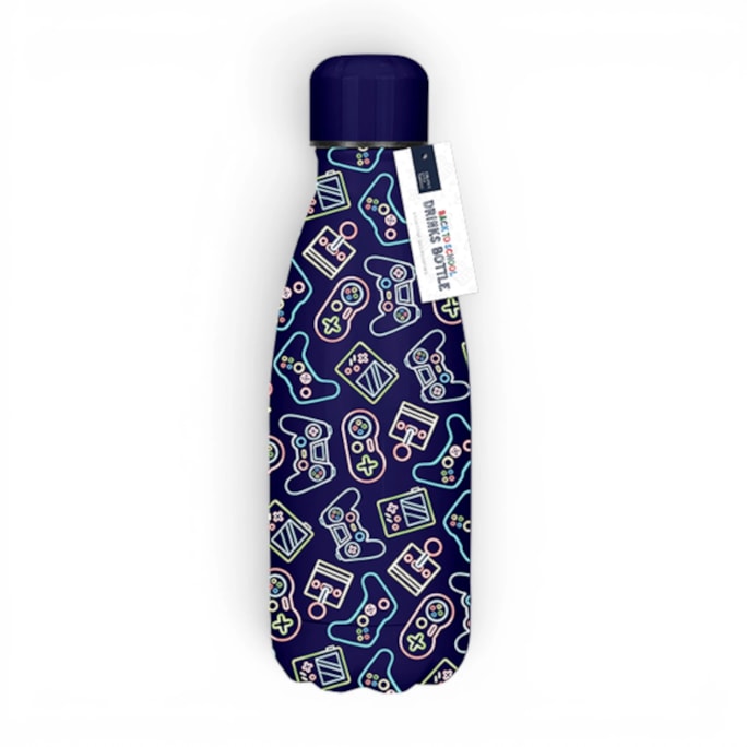 Wholesale Boys Printed Metal Water Bottle 350ml | Wholesale Direct Wholesale Boys Printed Metal Water Bottle 350ml | Wholesale Direct