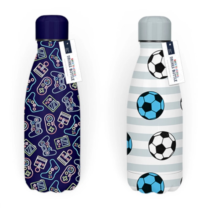 Wholesale Boys Printed Metal Water Bottle 350ml | Wholesale Direct