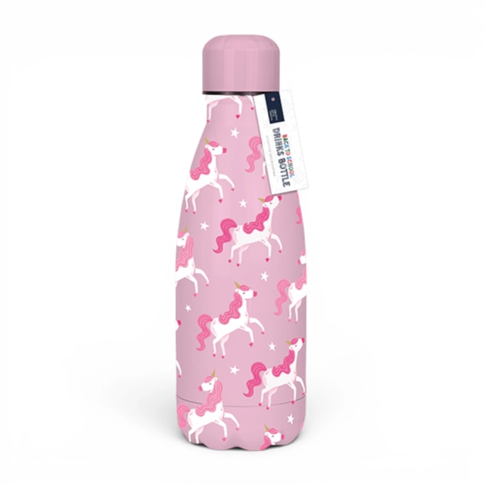 Wholesale Girls Printed Metal Water Bottle 350ml | Wholesale Direct