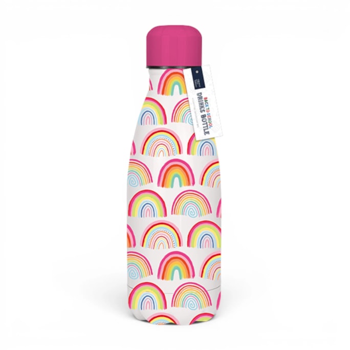 Wholesale Girls Printed Metal Water Bottle 350ml | Wholesale Direct
