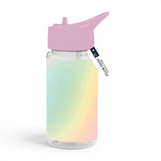 Wholesale Girls Printed Bottle With Straw 400ml | Wholesale Direct
