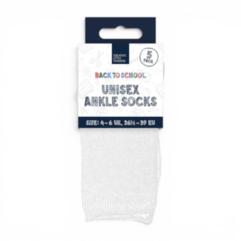 Wholesale Unisex Ankle Socks 5 Pack 4 Assorted Sizes | Wholesale Direct Wholesale Unisex Ankle Socks 5 Pack 4 Assorted Sizes | Wholesale Direct