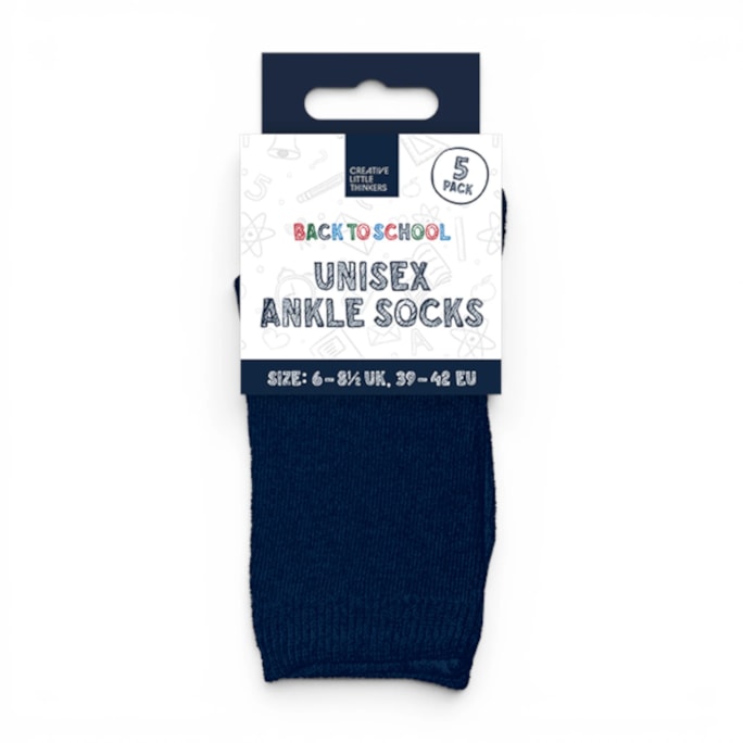 Wholesale Unisex Ankle Socks 5 Pack 4 Assorted Sizes | Wholesale Direct Wholesale Unisex Ankle Socks 5 Pack 4 Assorted Sizes | Wholesale Direct