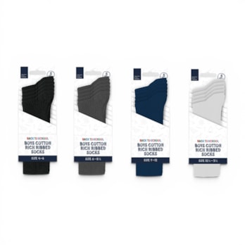 Wholesale Boys Cotton Rich Ribbed Socks 5 Pack 4 Assorted sizes | Wholesale Direct Wholesale Boys Cotton Rich Ribbed Socks 5 Pack 4 Assorted sizes | Wholesale Direct