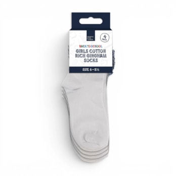 Wholesale Girls Cotton Rich Gingham Socks 4 Pack 4 Assorted sizes | Wholesale Direct Wholesale Girls Cotton Rich Gingham Socks 4 Pack 4 Assorted sizes | Wholesale Direct