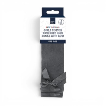 Wholesale Girls Cotton Rich Knee Socks with Bow 2 Pack 4 Assorted sizes | Wholesale Direct Wholesale Girls Cotton Rich Knee Socks with Bow 2 Pack 4 Assorted sizes | Wholesale Direct