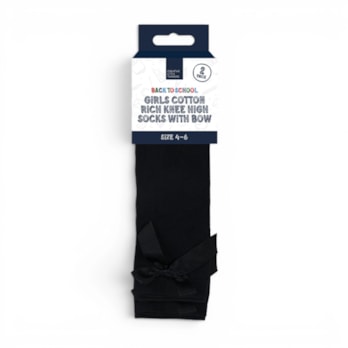 Wholesale Girls Cotton Rich Knee Socks with Bow 2 Pack 4 Assorted sizes | Wholesale Direct Wholesale Girls Cotton Rich Knee Socks with Bow 2 Pack 4 Assorted sizes | Wholesale Direct