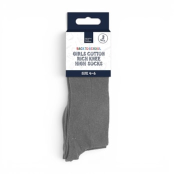 Wholesale Girls Cotton Rich Knee High Socks 3 Pack 4 Assorted sizes | Wholesale Direct Wholesale Girls Cotton Rich Knee High Socks 3 Pack 4 Assorted sizes | Wholesale Direct