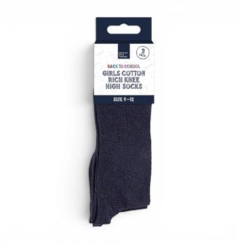 Wholesale Girls Cotton Rich Knee High Socks 3 Pack 4 Assorted sizes | Wholesale Direct Wholesale Girls Cotton Rich Knee High Socks 3 Pack 4 Assorted sizes | Wholesale Direct