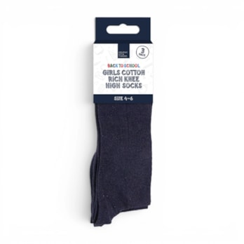 Wholesale Girls Cotton Rich Knee High Socks 3 Pack 4 Assorted sizes | Wholesale Direct Wholesale Girls Cotton Rich Knee High Socks 3 Pack 4 Assorted sizes | Wholesale Direct