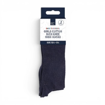 Wholesale Girls Cotton Rich Knee High Socks 3 Pack 4 Assorted sizes | Wholesale Direct Wholesale Girls Cotton Rich Knee High Socks 3 Pack 4 Assorted sizes | Wholesale Direct