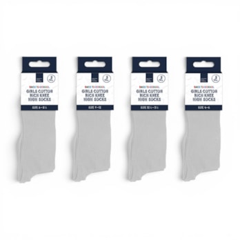 Wholesale Girls Cotton Rich Knee High Socks 3 Pack 4 Assorted sizes | Wholesale Direct Wholesale Girls Cotton Rich Knee High Socks 3 Pack 4 Assorted sizes | Wholesale Direct