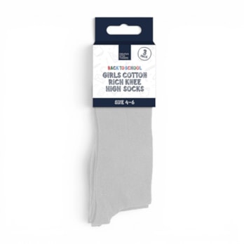 Wholesale Girls Cotton Rich Knee High Socks 3 Pack 4 Assorted sizes | Wholesale Direct Wholesale Girls Cotton Rich Knee High Socks 3 Pack 4 Assorted sizes | Wholesale Direct