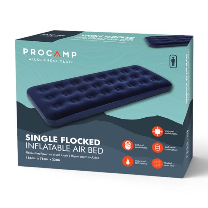 Wholesale Single Flocked Air Bed | Wholesale Direct