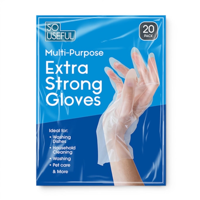 Wholesale Multi Purpose Extra Strong Gloves 20pk CDU | Wholesale Direct