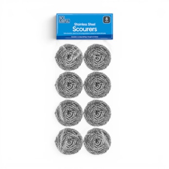Wholesale Stainless Steel Scourers 8pk CDU | Wholesale Direct