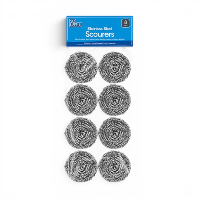 Wholesale Stainless Steel Scourers 8pk CDU | Wholesale Direct