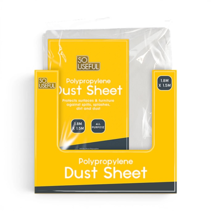Wholesale Dust Sheet 1.8m x 1.5m CDU | Wholesale Direct