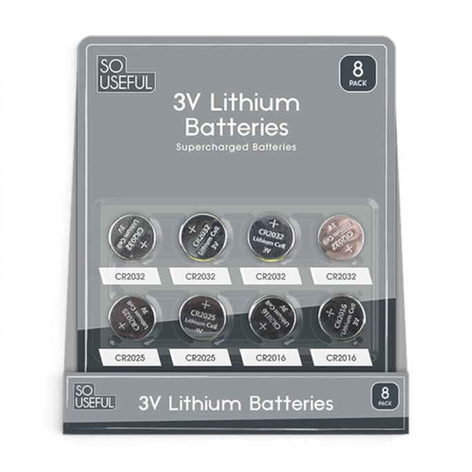 Wholesale 3V Lithium Batteries 8pk CDU | Wholesale Direct