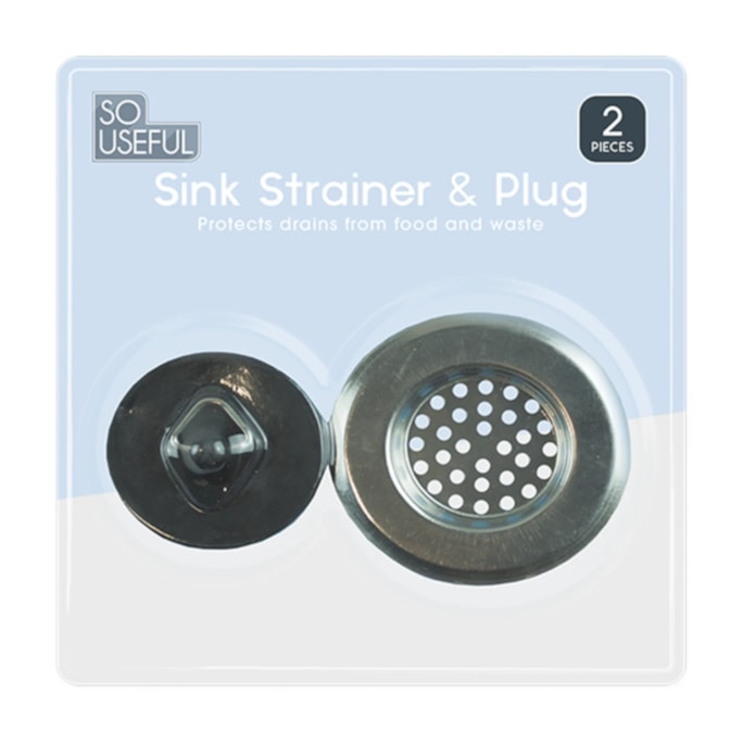 Wholesale Sink Strainer & Plug Set CDU | Wholesale Direct