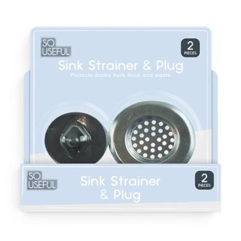 Wholesale Sink Strainer & Plug Set CDU | Wholesale Direct