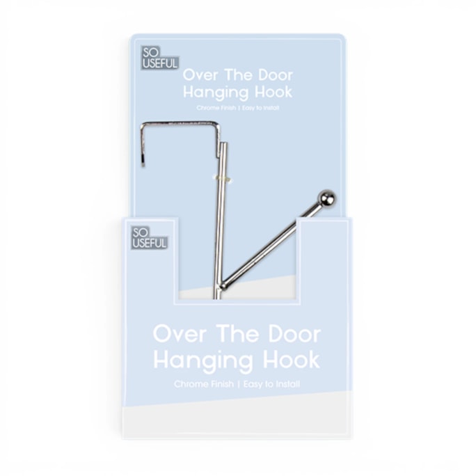 Wholesale Over The Door Chrome Hook CDU | Wholesale Direct