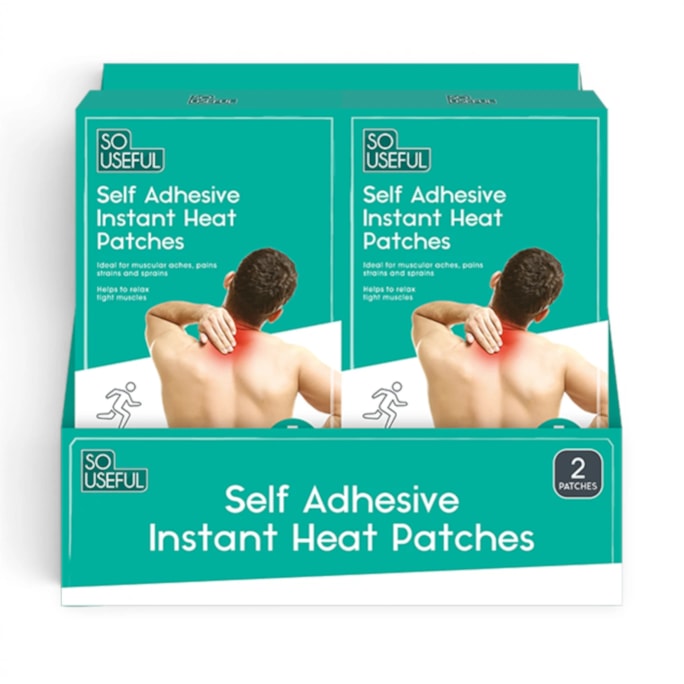 Wholesale Self Adhesive Instant Heat Pads 2pk CDU | Wholesale Direct