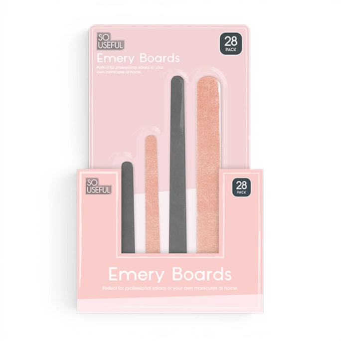Wholesale Smooth Finish Emery Board 28pk CDU | Wholesale Direct
