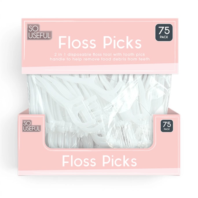 Wholesale Dental Floss Toothpicks 75pk CDU | Wholesale Direct