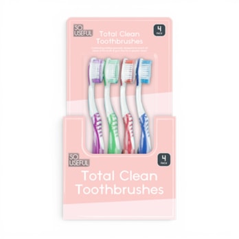 Wholesale Toothbrushes 4pk CDU | Wholesale Direct Wholesale Toothbrushes 4pk CDU | Wholesale Direct