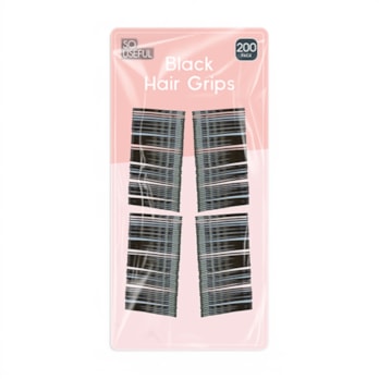 Wholesale Black Hair Grips 200pk CDU | Wholesale Direct