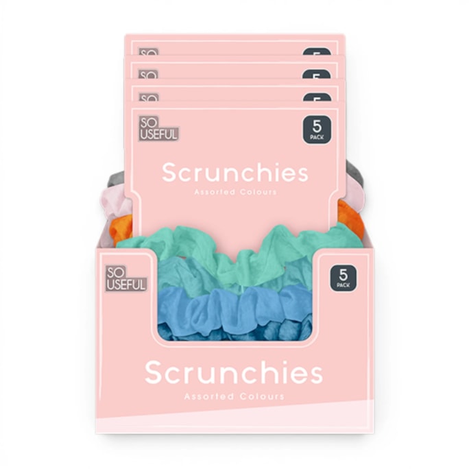 Wholesale Scrunchies 5pk CDU | Wholesale Direct Wholesale Scrunchies 5pk CDU | Wholesale Direct