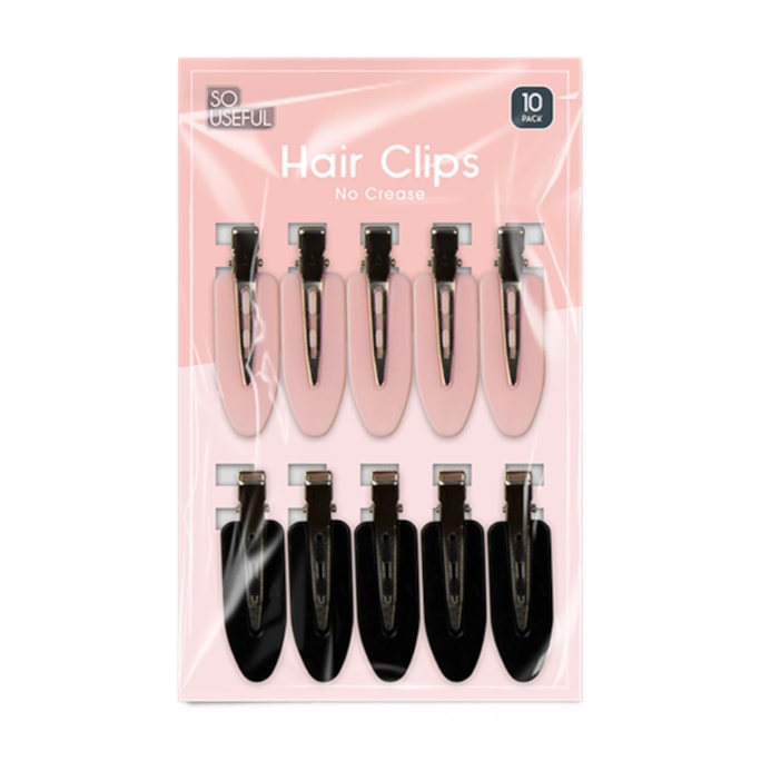 Wholesale No Crease Hair Clips 10pk CDU | Wholesale Direct Wholesale No Crease Hair Clips 10pk CDU | Wholesale Direct
