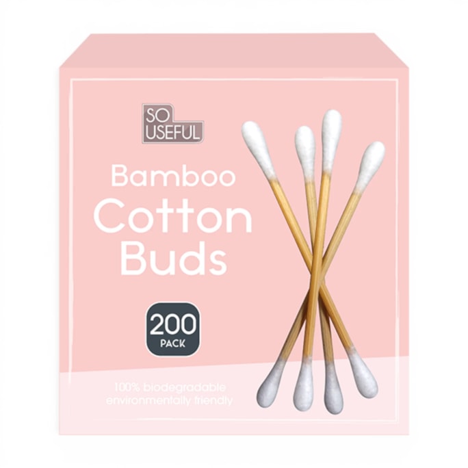 Wholesale Bamboo Cotton Buds 200pk CDU | Wholesale Direct